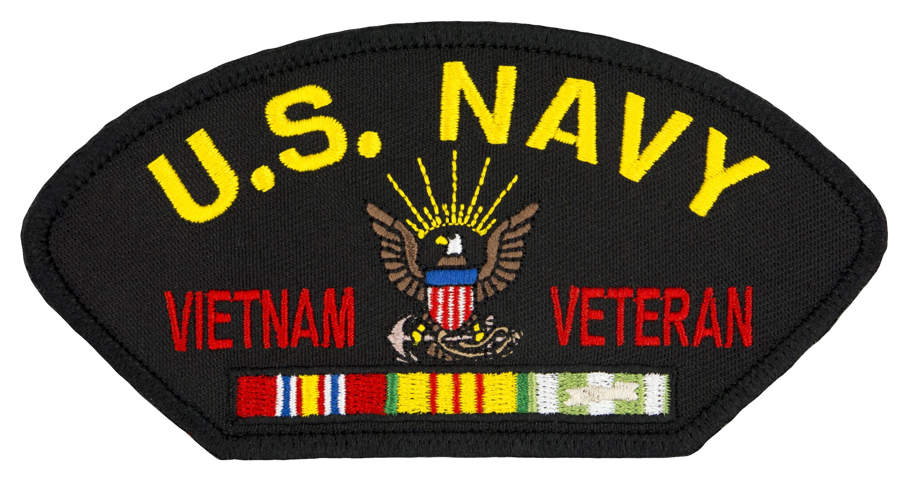 US Navy Vietnam War Veteran Embroidered Patch 5 3/16" x 2 5/8"