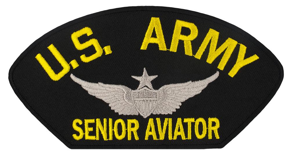 US Army Senior Aviator Embroidered Patch 5 3/16" x 2 5/8"