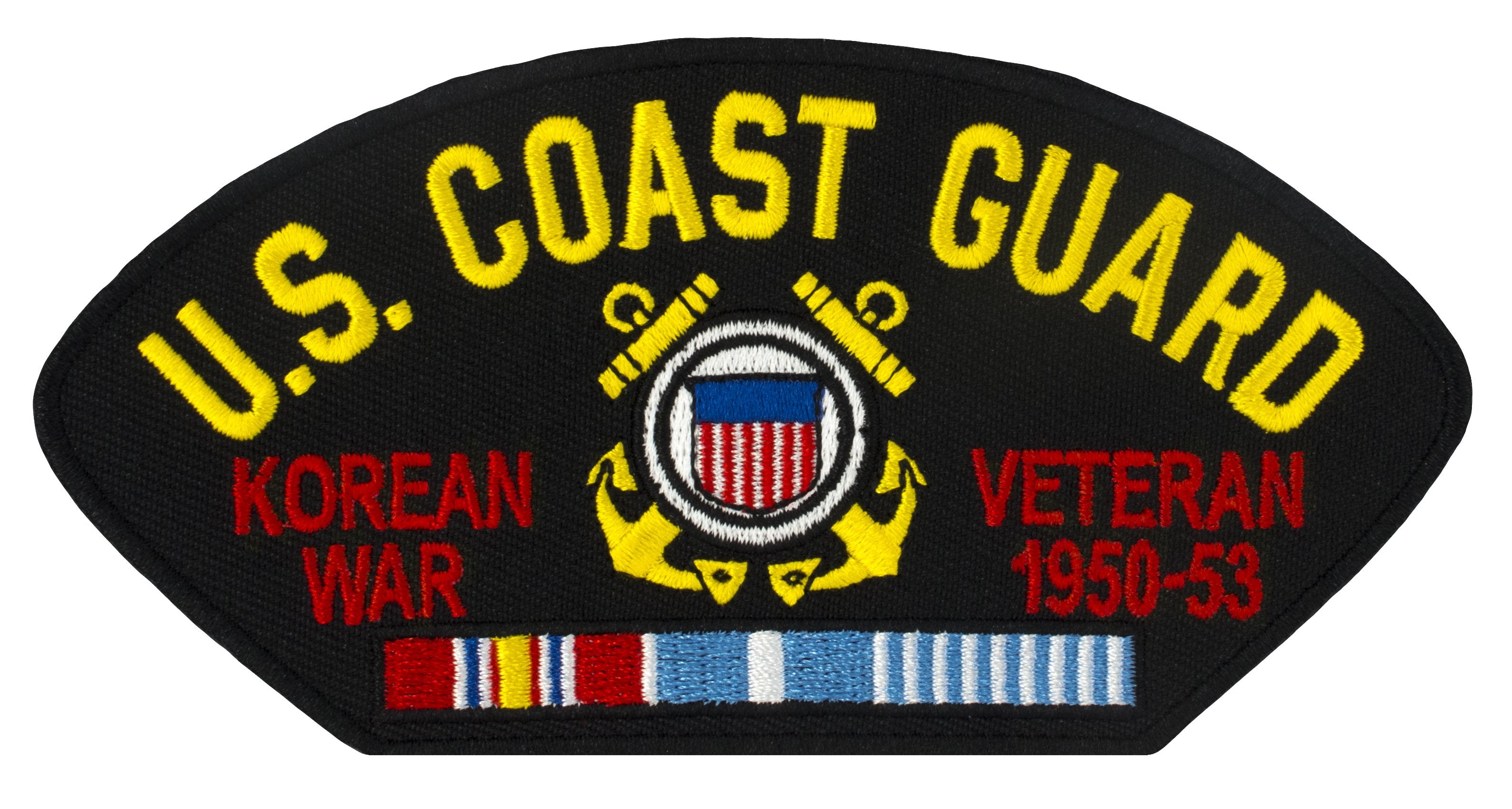 US Coast Guard - Korean War Veteran Embroidered Patch 5 3/16" x 2 5/8"