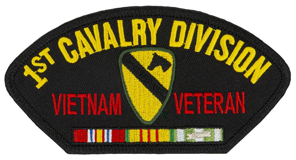 US Army 1st Cavalry Division - Vietnam War Veteran Embroidered Patch 5 1/4" x 2 3/4"